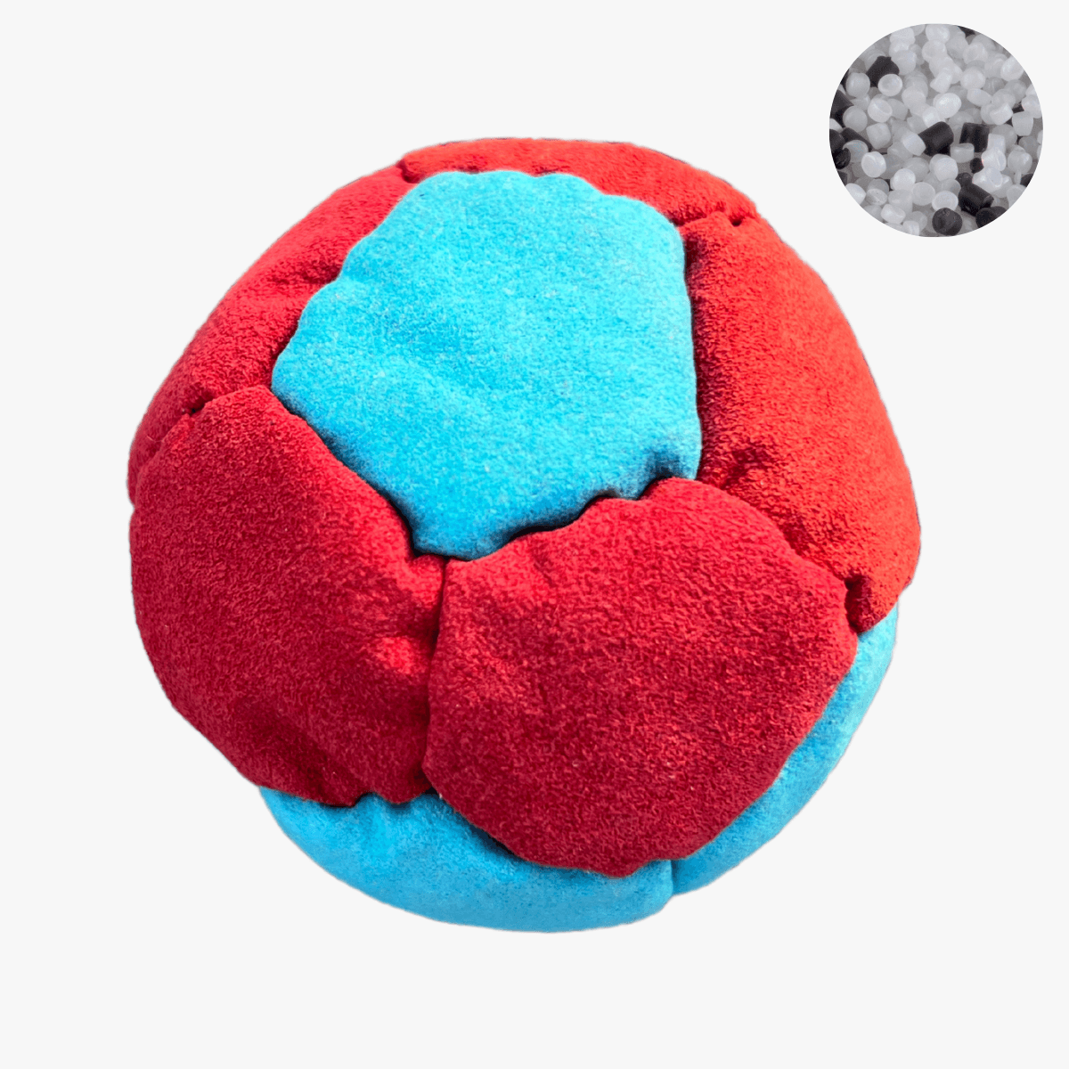 12 Panels Footbag with Plastic Pellet Fill – Crazy Sack Kickball