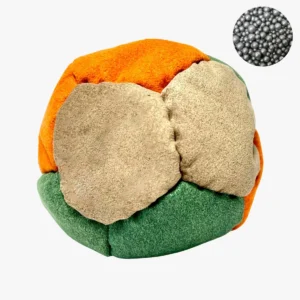 footbag-pro-12-panel-orange-green-brown metall balls