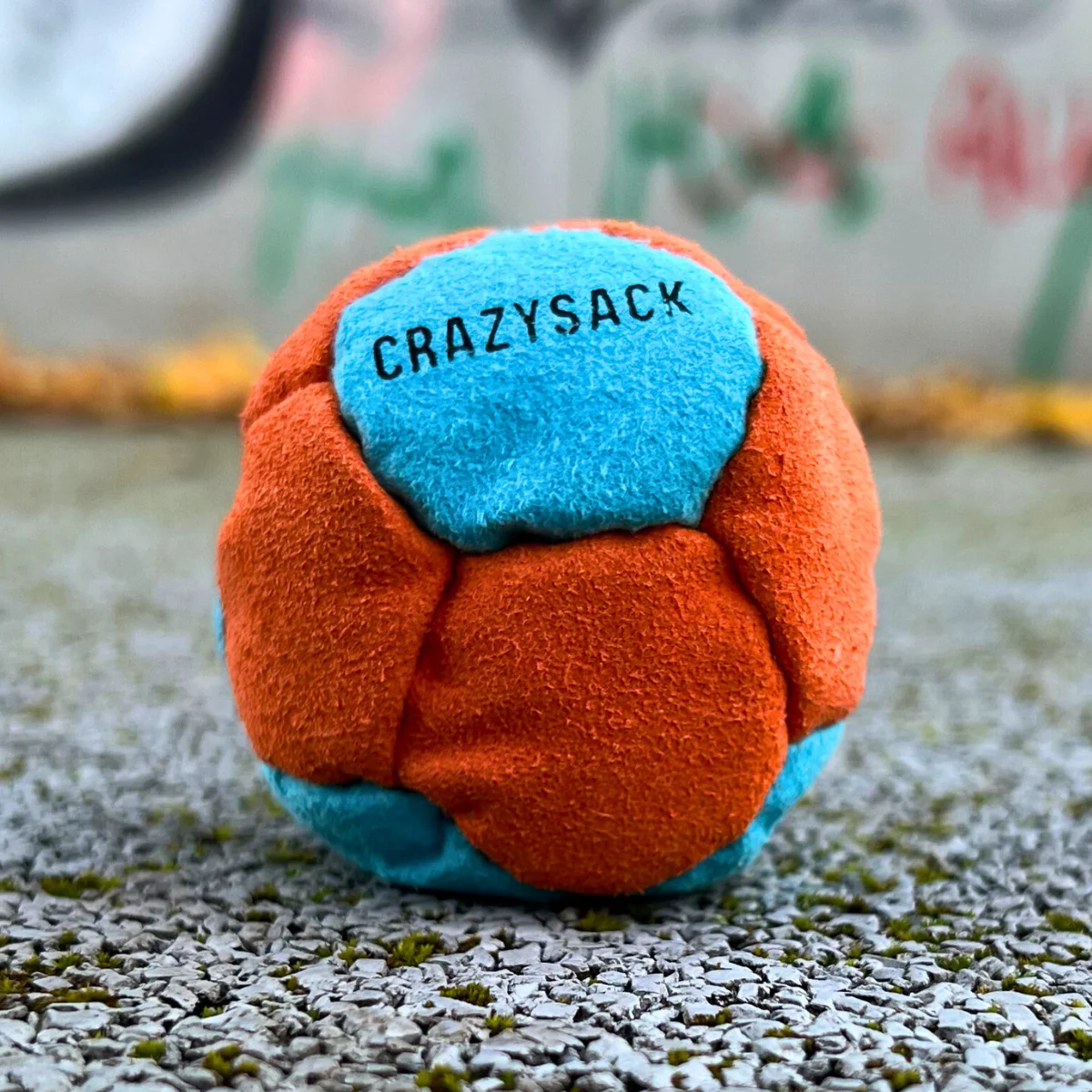 12 Panels footbag orange blau frabe