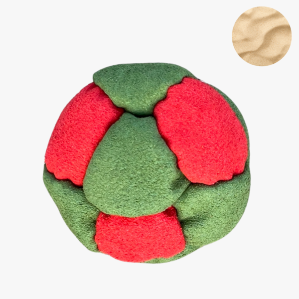 14 Panels Footbag mit Sandfüllung – Crazy Sack Stoffball & Kickball 01