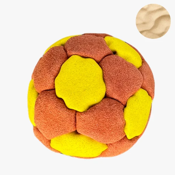 32 Panels Footbag mit Sandfüllung – Crazy Sack Kickball & Stoffball 01