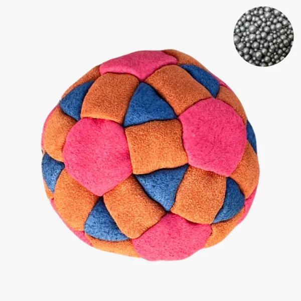 62 Panels Footbag mit Metallkugelfüllung – Crazy Sack Kickball 001