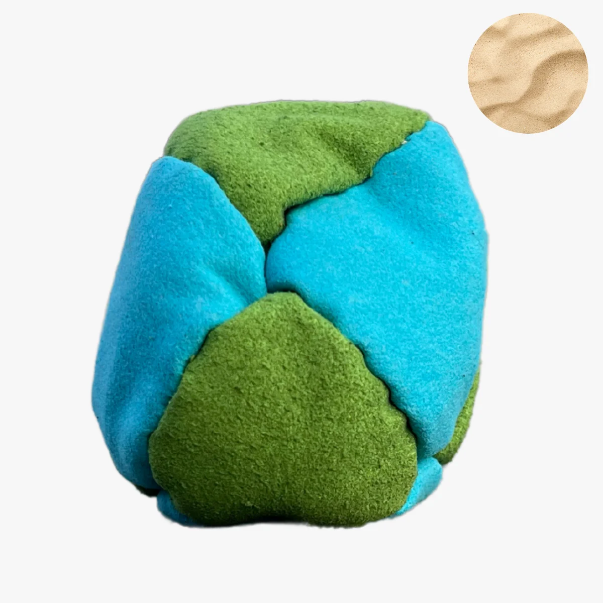 8 Panels Footbag mit Sandfüllung – Crazy Sack Stoffball für Freestyle & Kickball 01